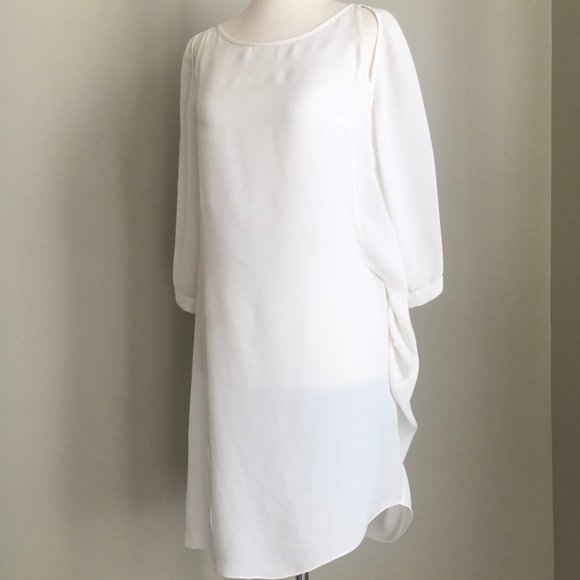 Morgane Le Fay Dresses & Skirts - 100% Silk Morgane Le Fay Asymmetric Shift Dress S